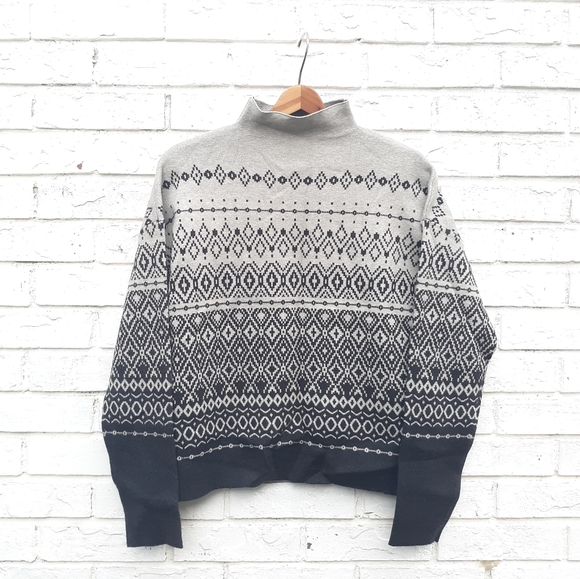 Joie Fair Isle Sweater Mock Neck size Small - Picture 1 of 5